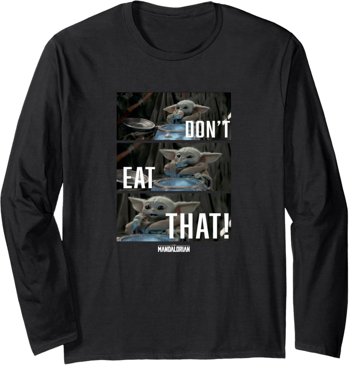 Star Wars: The Mandalorian Grogu Don't Eat That Panels Langarmshirt