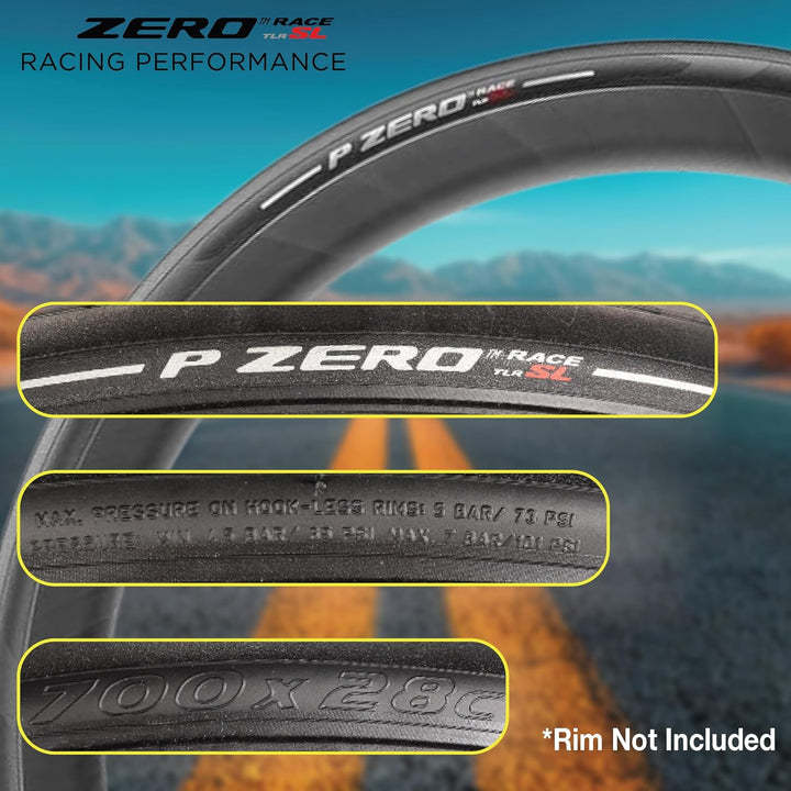 Pirelli P7 Sport 26-622 (700x26c) Road Bike Tire - All-Round Performance - Durable Everyday Tire Sch