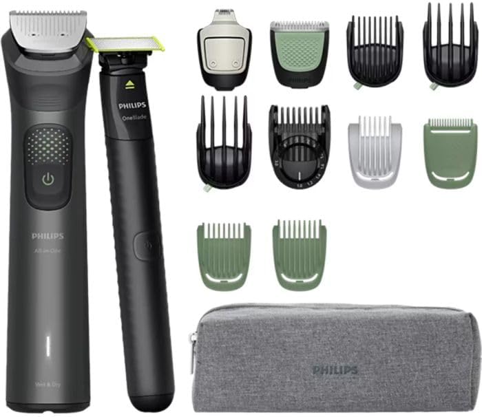 Philips Multigroom Series 9000, 15-in-One Beard Trimmer and Hair Clipper with OneBlade, 2x Original