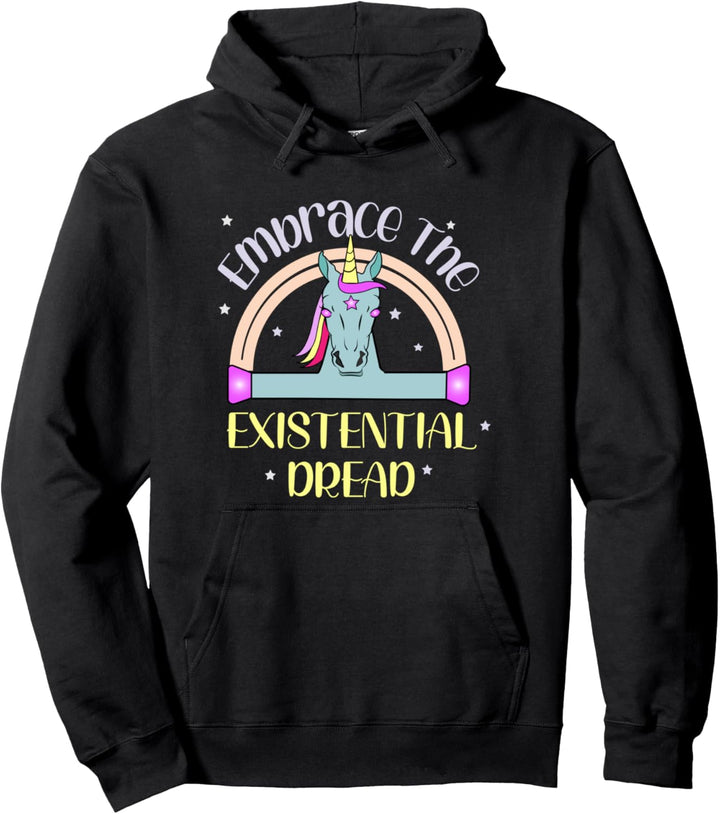 Umfassen Sie das existenzielle schreckliche kosmische Pullover Hoodie
