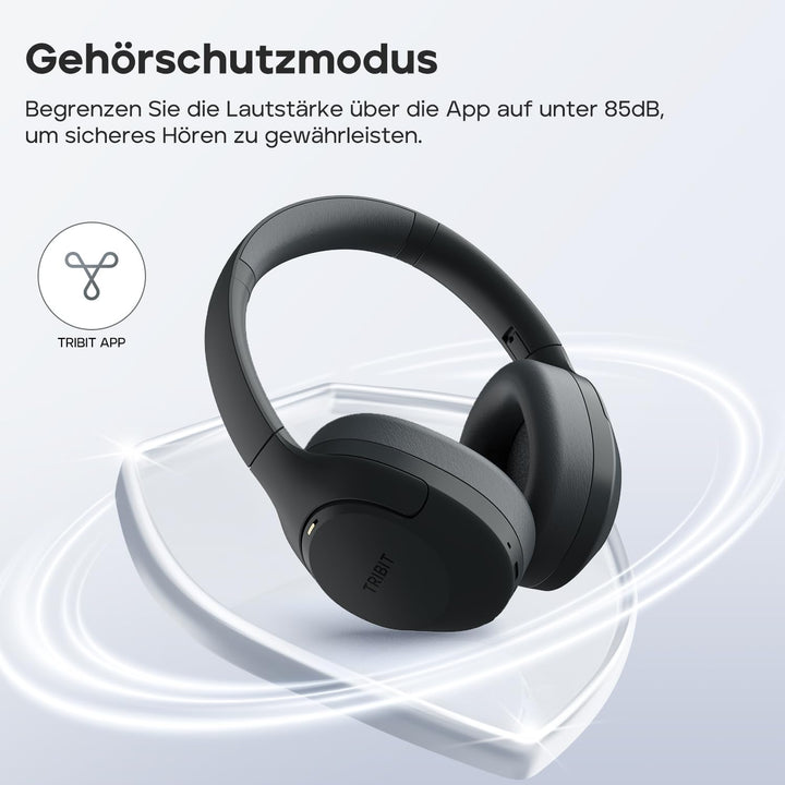 Tribit QuietPlus 81 Over-Ear Kopfhörer mit Noise Cancelling, 110 Std., Schnellladen, Bluetooth 6.0,