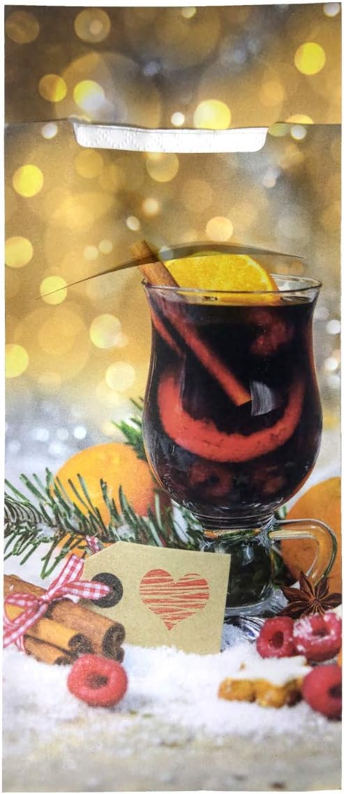 520 Bestecktaschen mit Serviette Glühwein 20 cm Weihnachten 520 Stück Glühwein, 520 Stück Glühwein