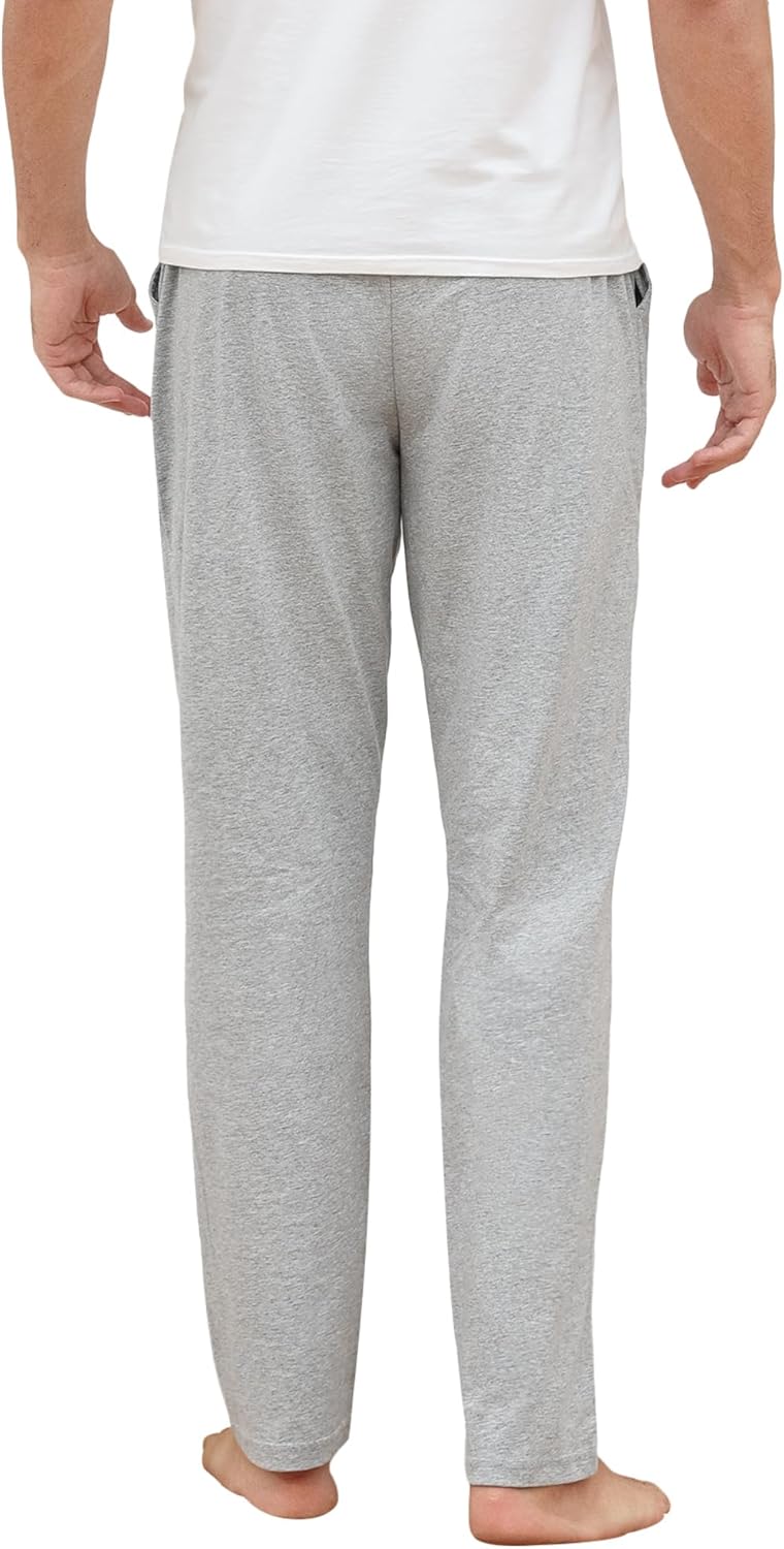 Winovia 2er-Pack Schlafanzughose Herren Lang Leichte Pyjamahose aus Baumwolle Loungewear Hosen Schla