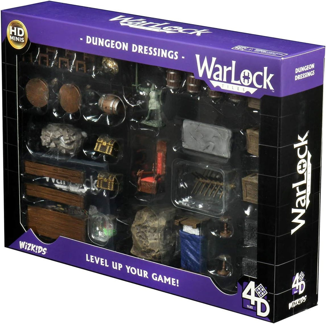 WizKids WZK16505 Warlock Dungeon Tiles: Dungeon Dressings WarLock Tiles: Dungeon Dressings, WarLock