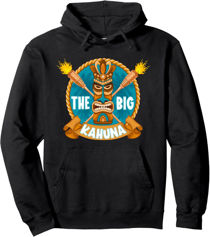 Funny The Big Kahuna Dad Hawaiian Beach Luau Aloha Islands Pullover Hoodie