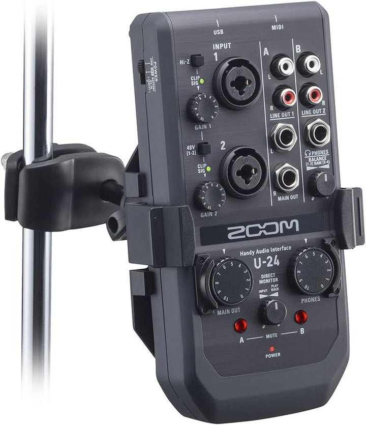 ZOOM AIH-1 Audio Interface Mikrofonstativ