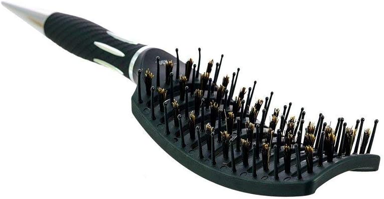 Kent 100% Boar Bristle Curved Nylon Brush - KS02 by Unknown