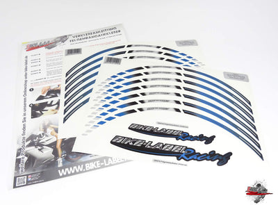 BIKE-label Felgenrand-Aufkleber Set für 16'' 17'' 18'' Zoll Felgen Racing 1000-780002