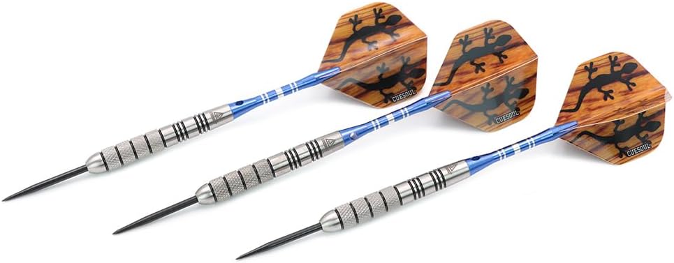 CUESOUL 30 Gramm Tungsten Steel Tip Darts Set 95% Tungsten