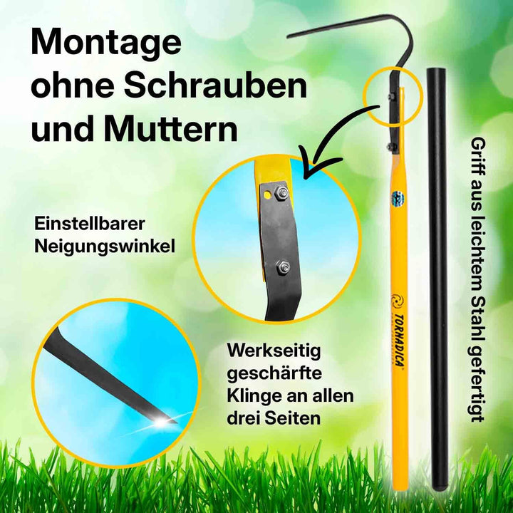 BEM TORNADICA Flachschneider, Gartengerät, Gartenwerkzeug