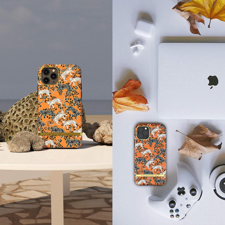 Richmond & Finch Hülle Kompatibel mit iPhone 12 Mini, Orange Leopard Gehäuse, 5.4 Zol, Komplett Schü