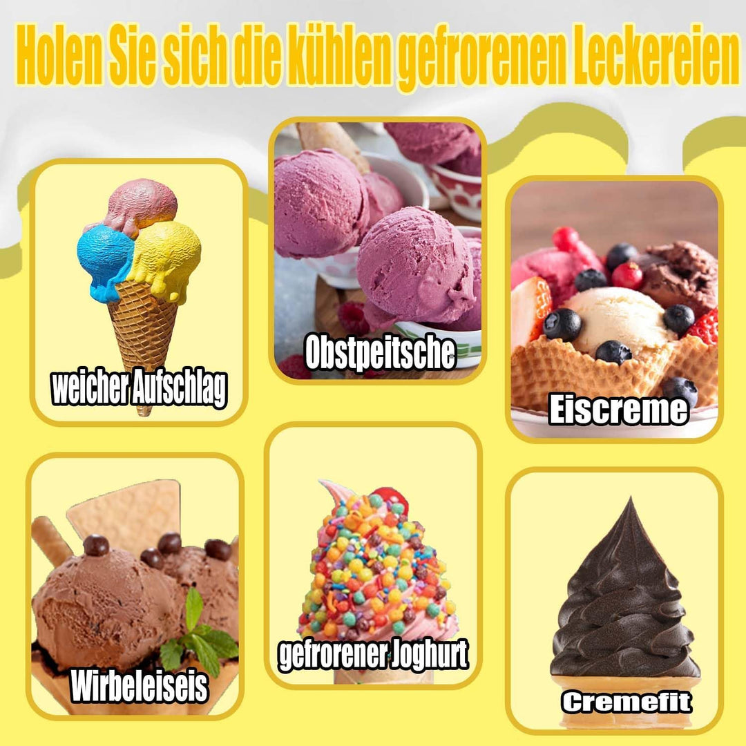 Für 4 Stück Ninja Swirl Creami Behälter 480 ml Eisbehälter für Ninja Creami NC701 & NC700 Serie Eism