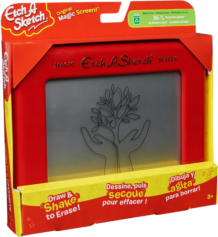 Etch A Sketch - Original Magic Screen - Magnettafel für Kinder - aus 86% recyceltem Kunststoff - Kre