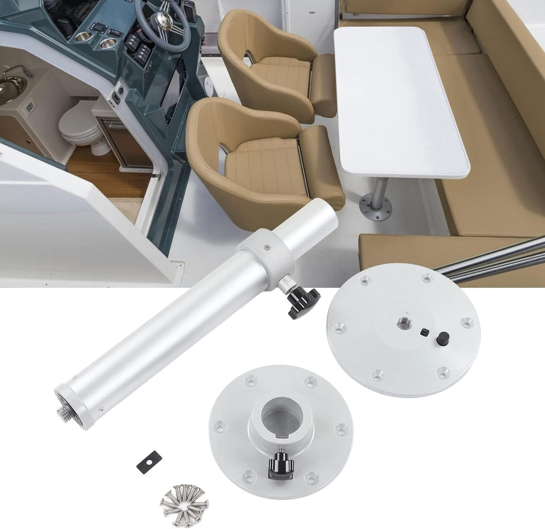 Tischbein, Standfuss 460 Bis 700 Mm, Verstellbar, 360 ° Drehbar, für Wohnmobil, Wohnmobil, Wohnwagen