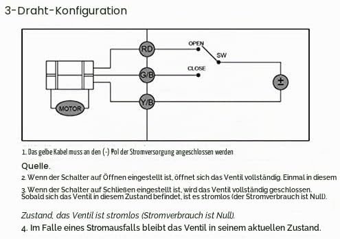 U.S. Solid 1/2" Motorkugelhahn Messing Elektrische Zonenventil, 9-24V AC/DC, 3 Drähte Messing