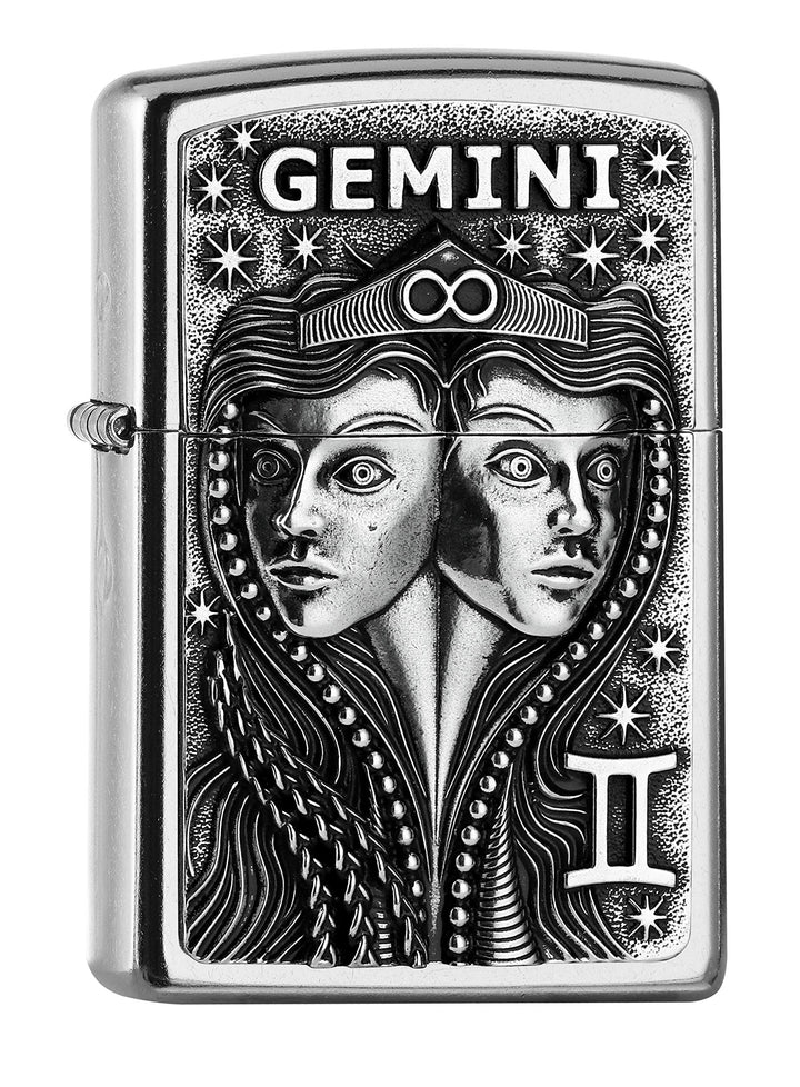 Zippo 2006503 PL 207 Gemini Tierkr. V19 Feuerzeug,Messing,Design,5,83,81,2