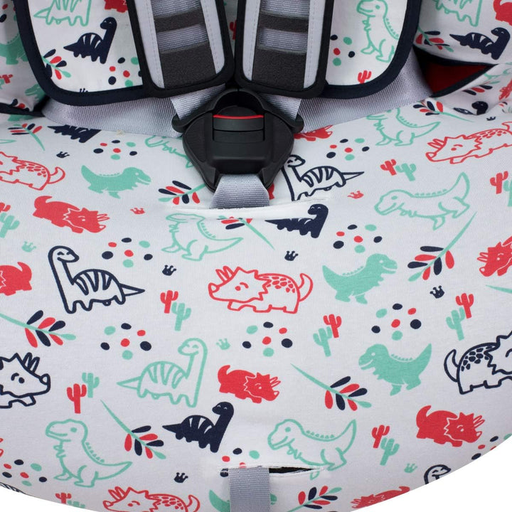 JYOKO Kids Bezug für Autositz kompatibel mit Romer Advansafix, Evolva IV M, aus Baumwolle (Dino Part
