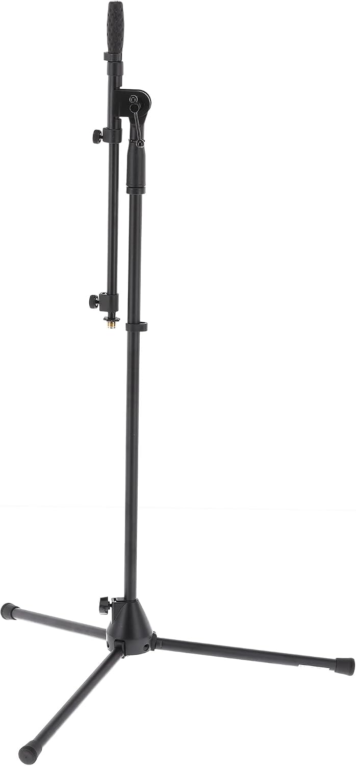 GEWA 900597 Mikrofonständer MS-30TB - Schwarz - Gusssockel - Trittschalldämpfung - ABS-Griff - Umkla