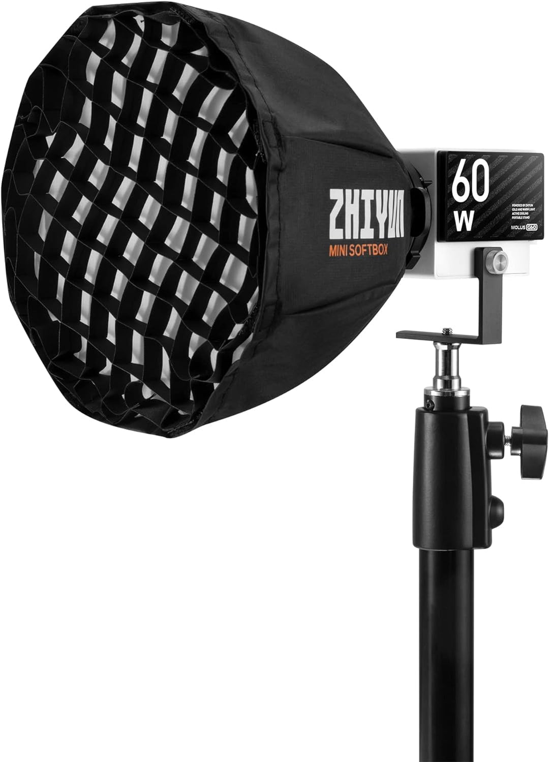 ZHIYUN MOLUS X100 Pro 100W COB LED-Videolampen zweifarbige permanente Ausgangsbeleuchtung 2700K-6500