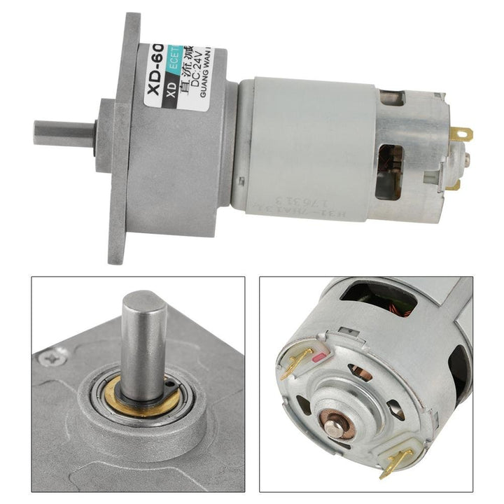 Mini-DC-Getriebemotor DC12V / 24V 35W Metall Geschwindigkeit einstellbar grossen Drehmoment Motor CW