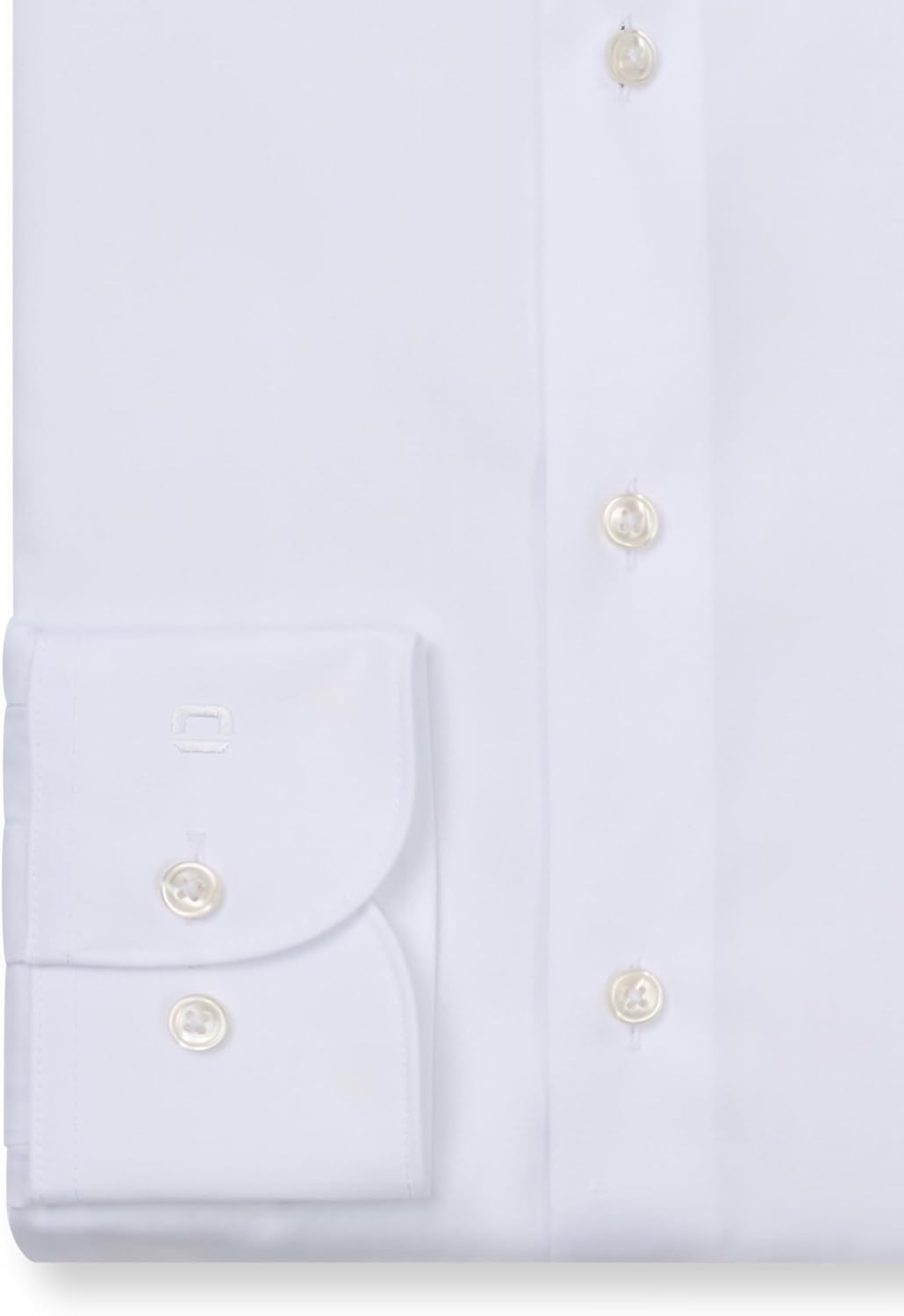 OLYMP Herren Businesshemd Langarm Luxor,Rotationsdruck,modern fit,Global Kent 37 Weiss, 37 Weiss