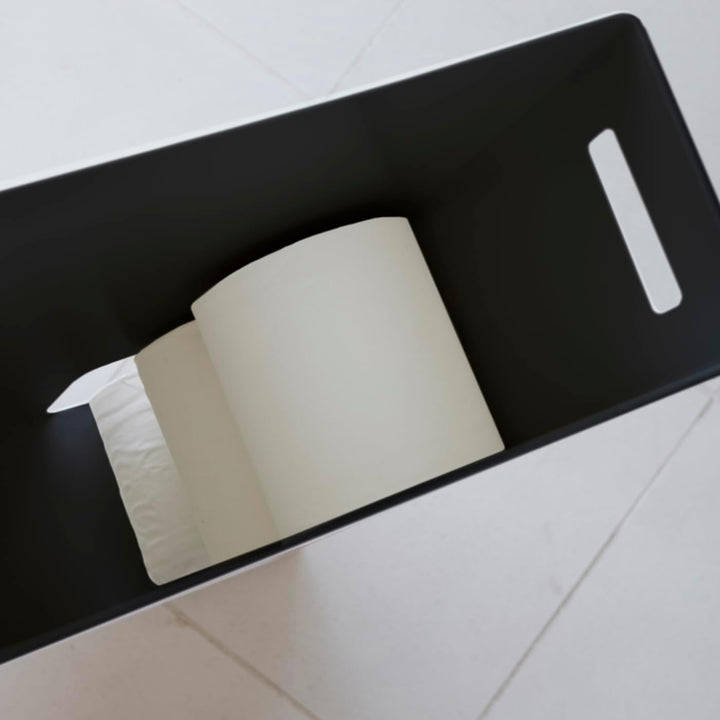 YAMAZAKI Tower Home Badezimmer Stehend Seidenpapier Toilettenpapier Aufbewahrung Ständer, Stahl, Sch