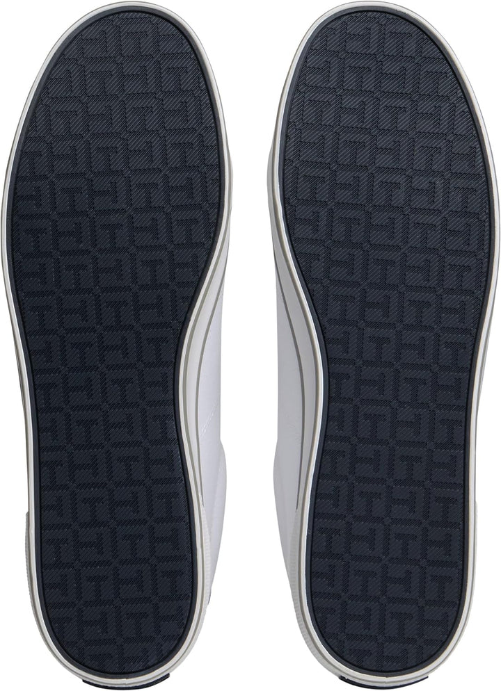 Tommy Hilfiger Herren Vulcanized Sneaker Schuhe, 39 EU Weiß