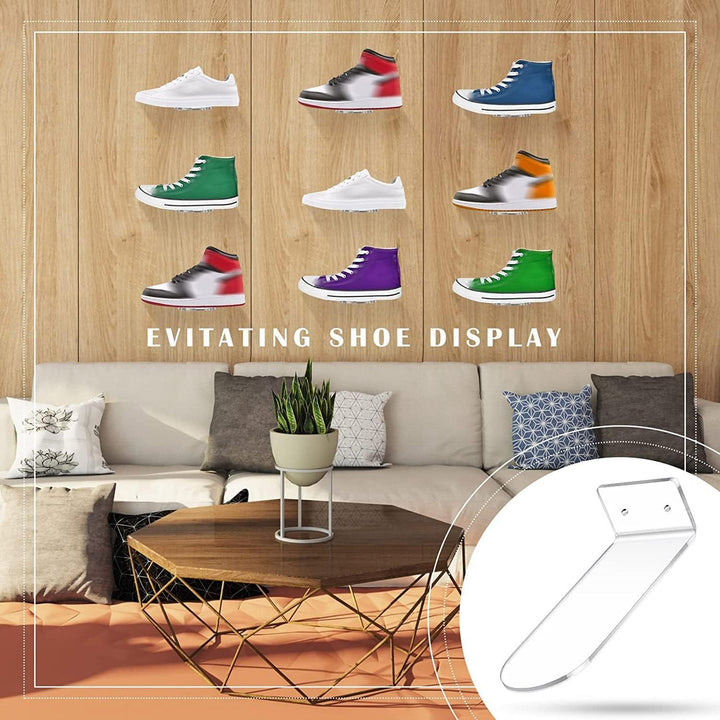 10 StüCk Schwimmendes Regal für Schuh zum Ausstellen, Sneaker Regale, EIN der Wand Montiert Halterun