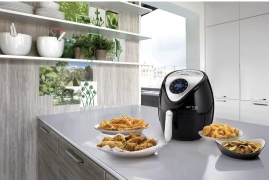 Ariete Airy Fryer XXL 4618, Heissluftfritteuse 5,5 Liter, 60-Minuten-Timer, LCD- und Touchscreen mit