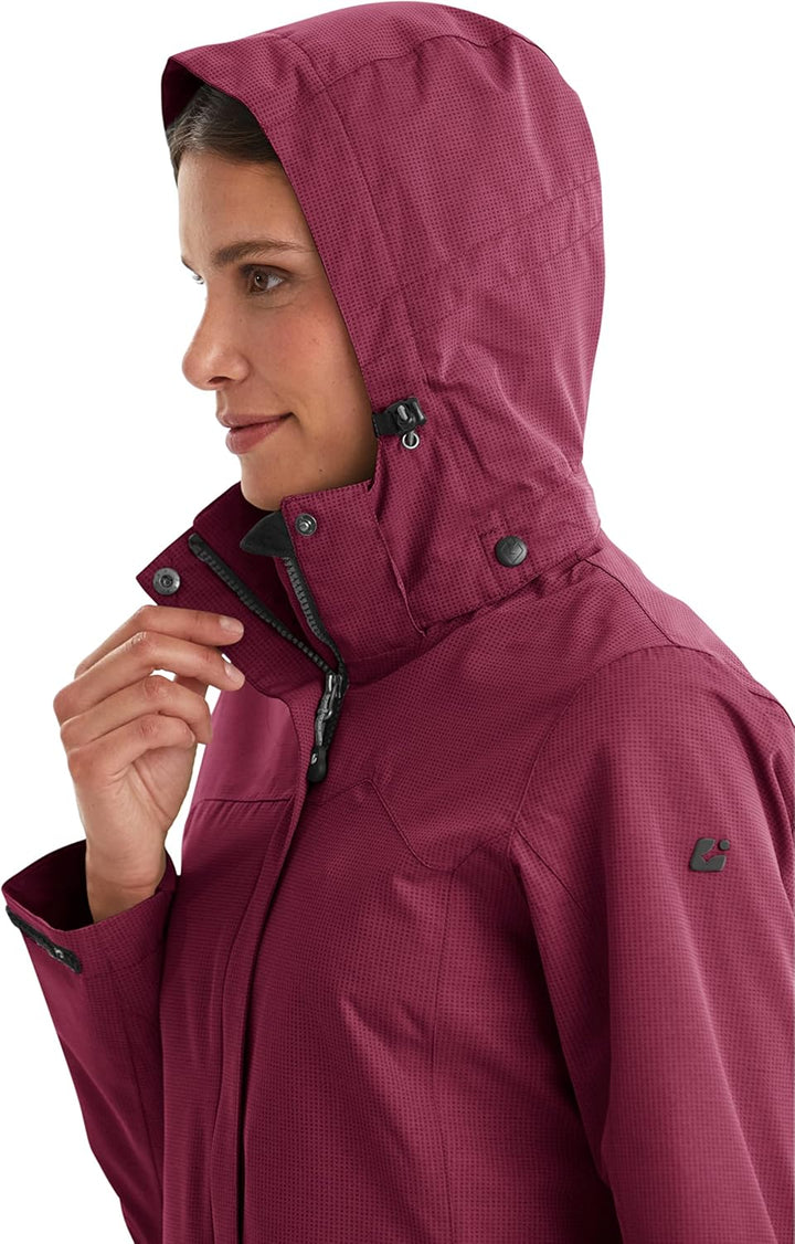 Killtec Damen Inkele Funktionsjacke Mit Abzippbarer Kapuze 42 dunkelrose, 42 dunkelrose