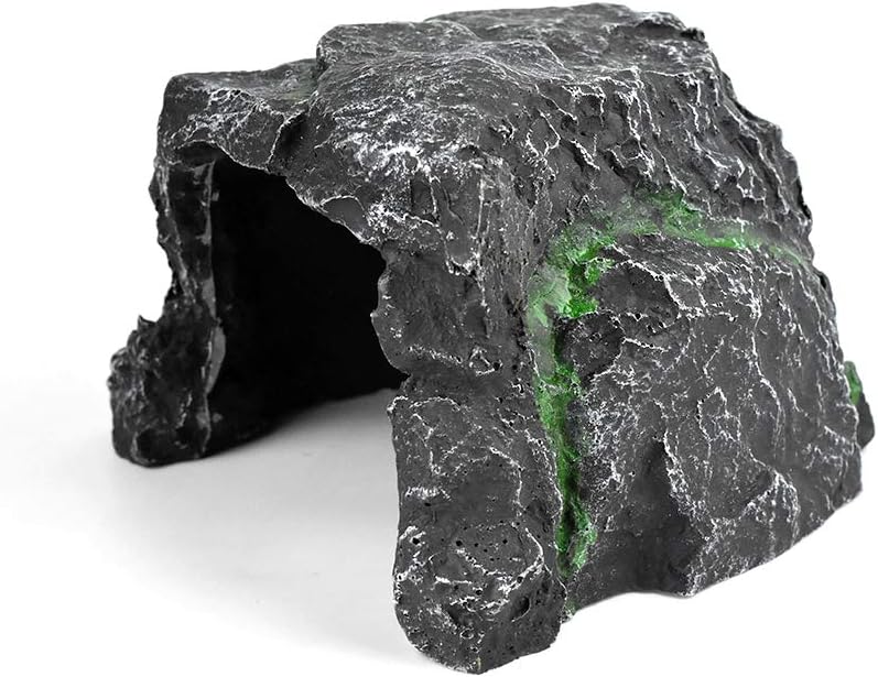 OMEM Reptil Verstecken Höhle Lebensraum Aquarium Harz Nest Dekoration Gecko Eidechse Spezielle Höhle