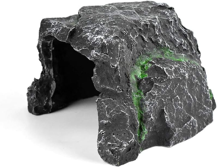 OMEM Reptil Verstecken Höhle Lebensraum Aquarium Harz Nest Dekoration Gecko Eidechse Spezielle Höhle