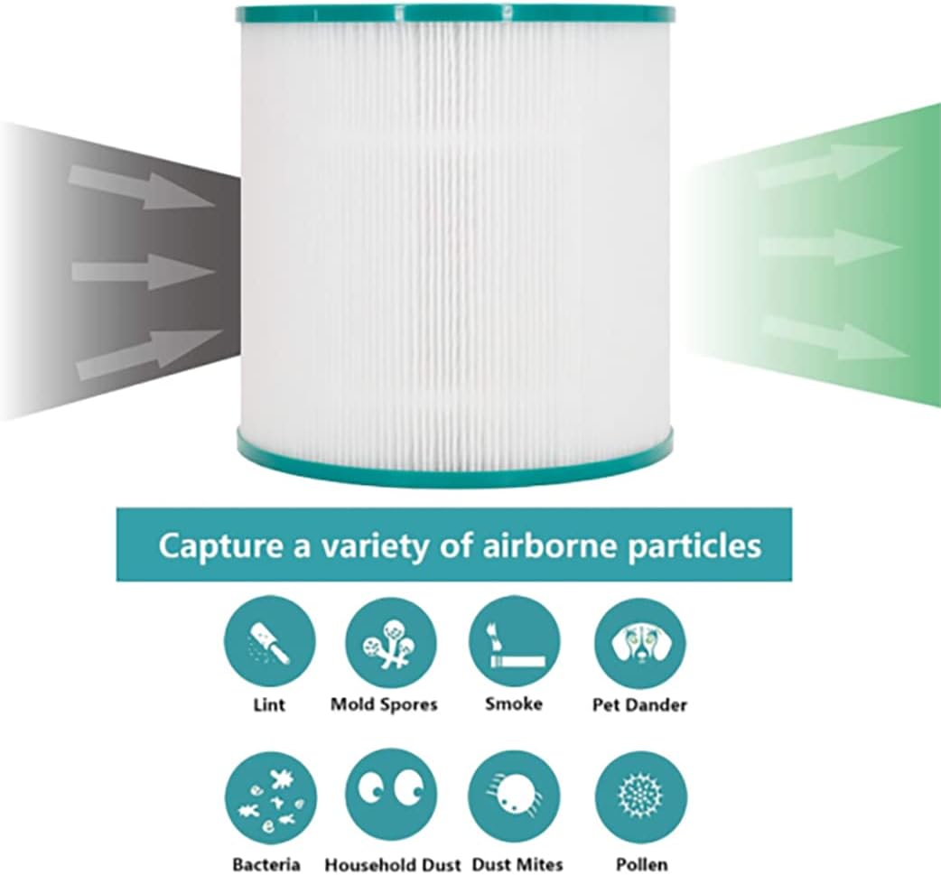 HEPA Ersatzfilter für Dyson Luftreiniger, Wechselfilter Kompatibel mit Dyson Pure Cool Link AM11 TP0