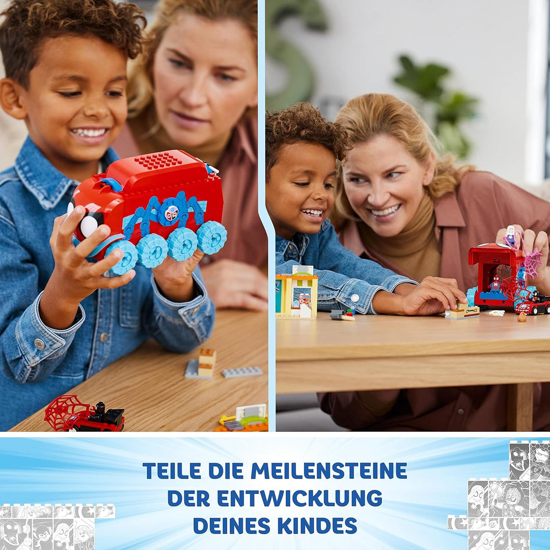 LEGO 10791 Marvel Spideys Team-Truck, Spielzeug für Kinder ab 4 Jahren mit Miles Morales und Black P