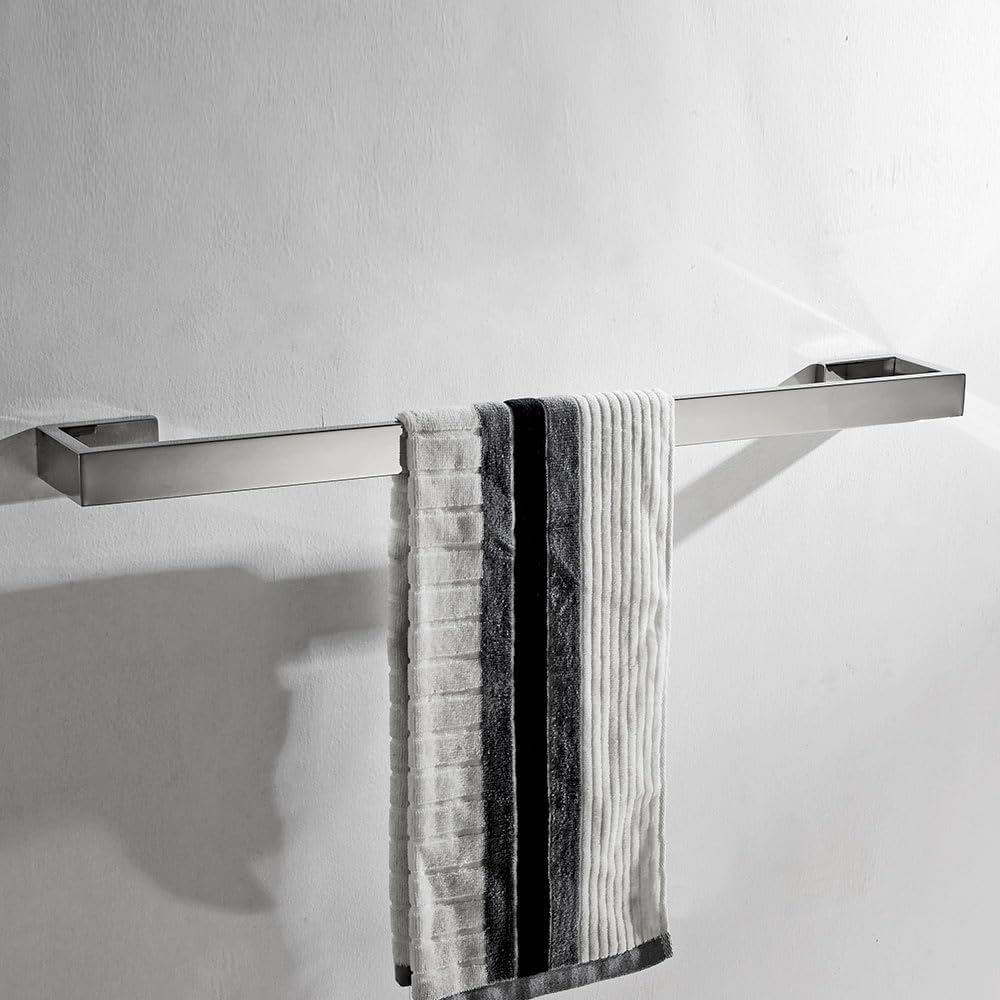 Flybath Handtuchstange Einzelschicht SUS 304 Edelstahl Stilvoller Handtuchhalter Wandmontage 60 cm,