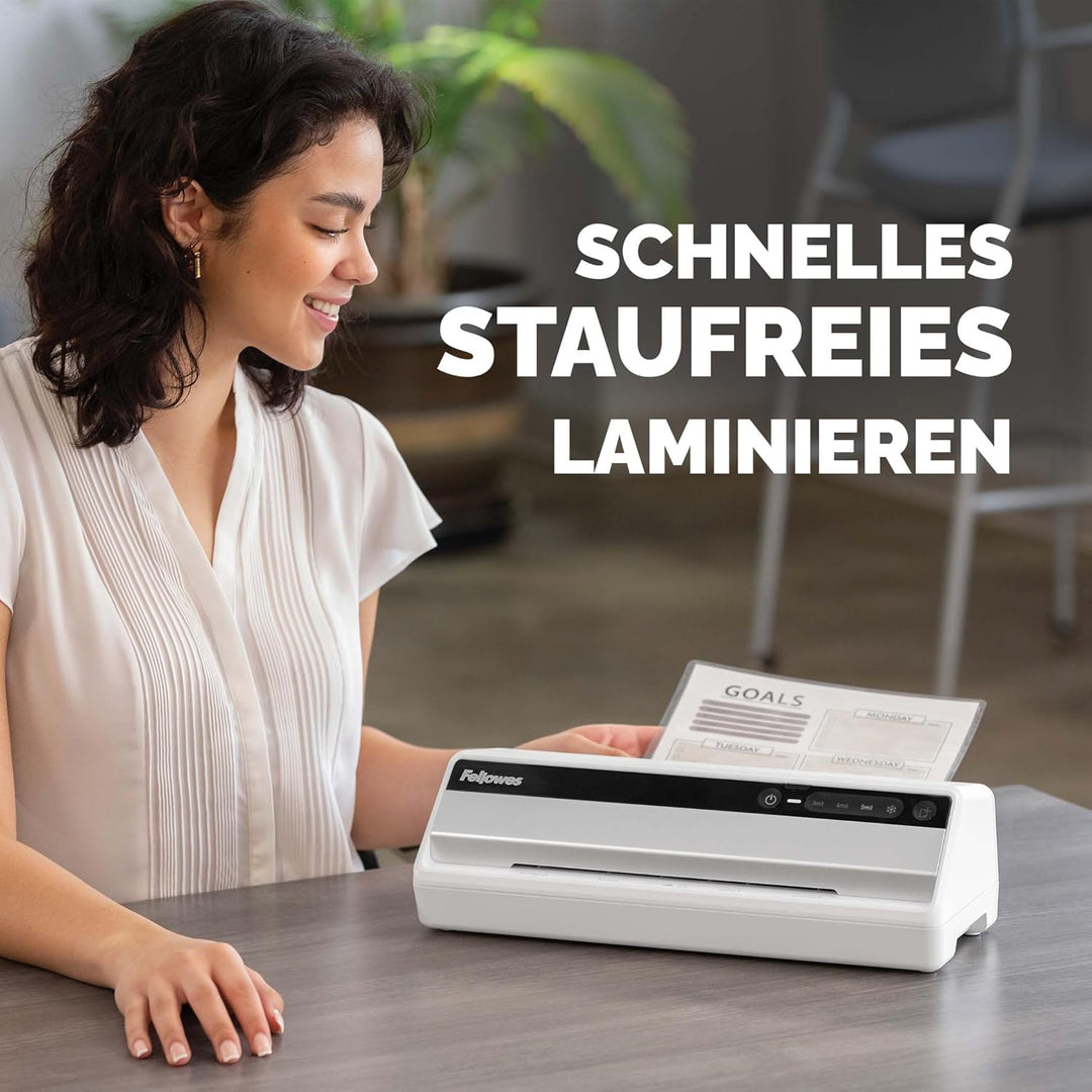 Fellowes Laminiergerät A4 Saturn 3i für Laminierfolien 80-125 Mikron Stärke, Laminiergerät mit60 Sek