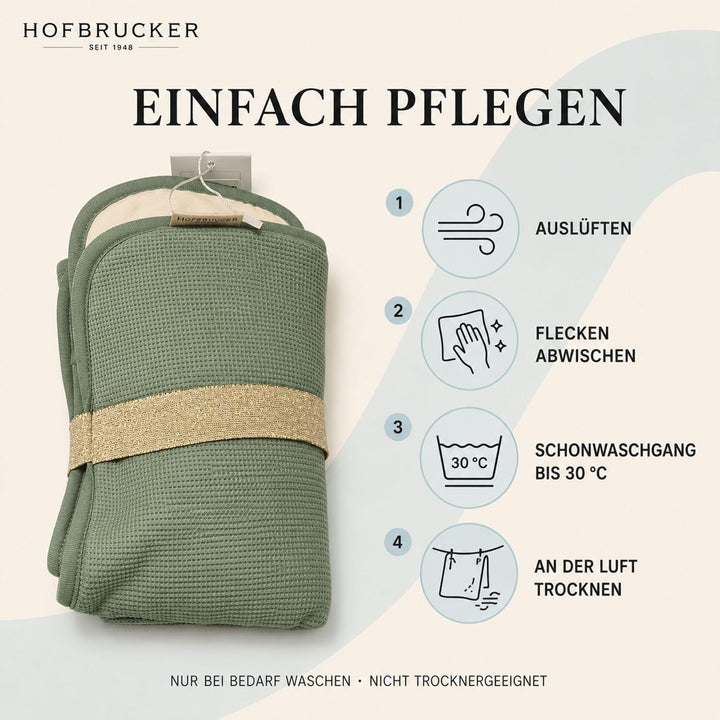 Hofbrucker® Windeltasche, Wickeltasche mit Wickelunterlage für unterwegs, faltbare Wickelclutch mit