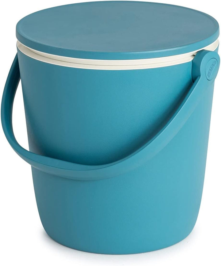 Keter Kühlbox Go Bar, mobiler 2-in-1-Getränkekühler und Serviertisch, ausziehbar, blau, wetterfest