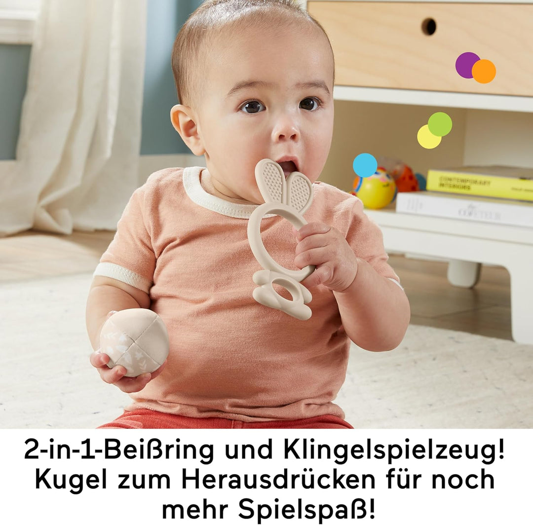 Fisher-Price Baby Sensorische Erlebnisse Geschenkset mit feinmotorischen Aktivitäten für Neugeborene