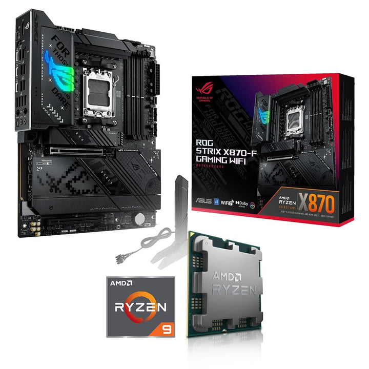 Aufrüst-Kit Bundle Ryzen 7 9800X3D 8X 4.7 GHz Prozessor, ASUS ROG Strix X870-F Gaming WiFi Mainboard
