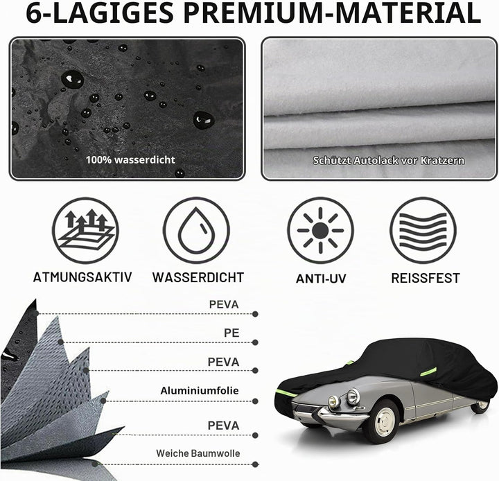 Auto Abdeckung für 1999-2021 Skoda Fabia hatchbac Oxford Baumwolle Wasserdicht für Regen Sonne Staub