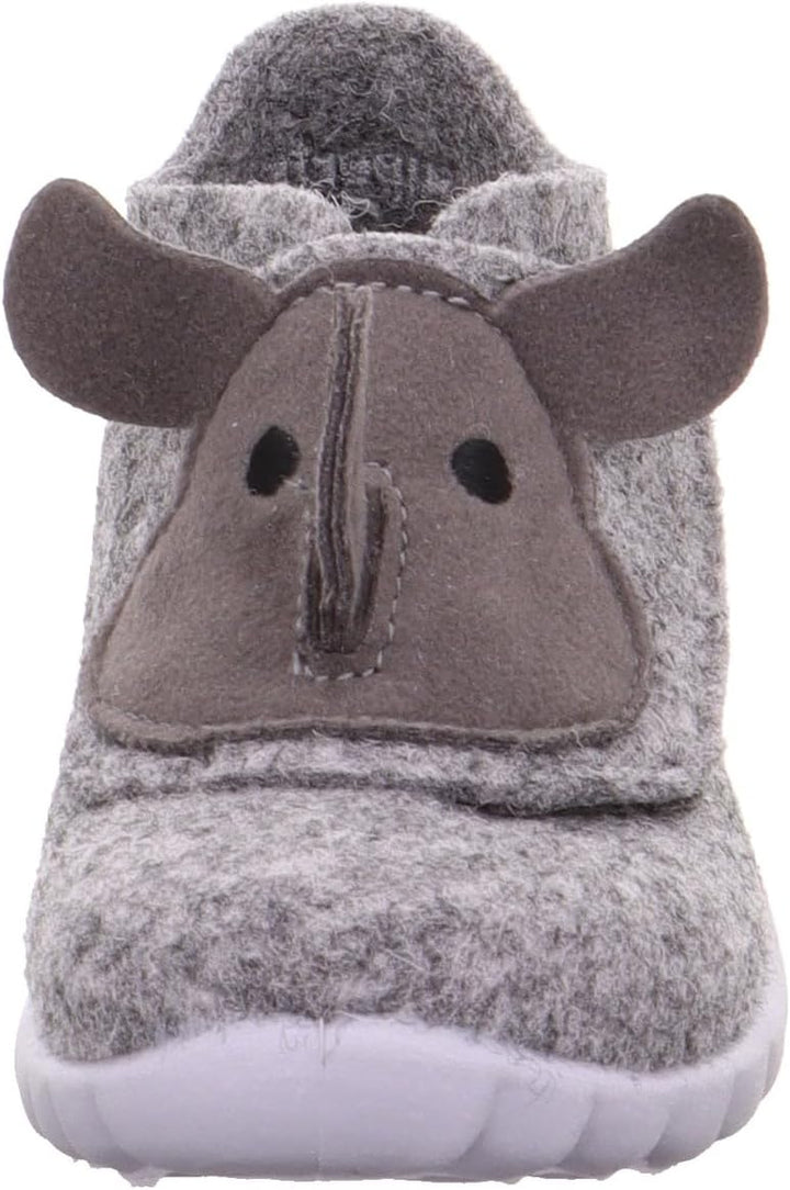 Superfit Baby-Jungen Happy Wollfilz Hausschuh 20 EU Schwarz 0010, 20 EU Schwarz 0010