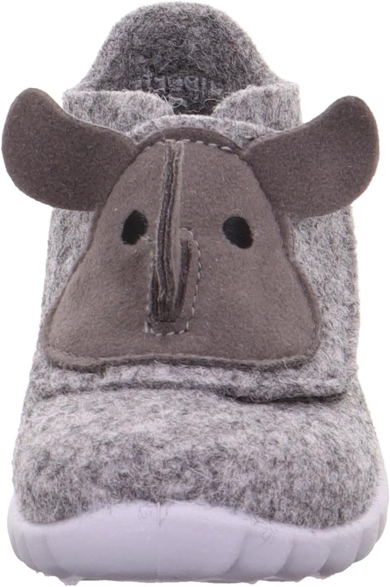 Superfit Baby-Jungen Happy Wollfilz Hausschuh 20 EU Schwarz 0010, 20 EU Schwarz 0010