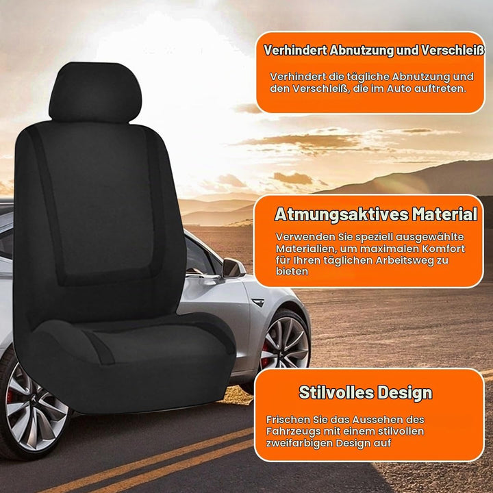 JNNJ 9 Stück Klassisch Autositzbezüge Sitzschoner Auto Schonbezug Autositz, Autositzbezüge Komplette