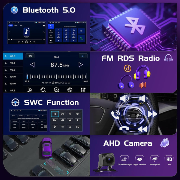 4+64GB Android Autoradio für Seat Altea 2004-2015, Toledo 2004-2009 Wireless Carplay Android Auto, 9