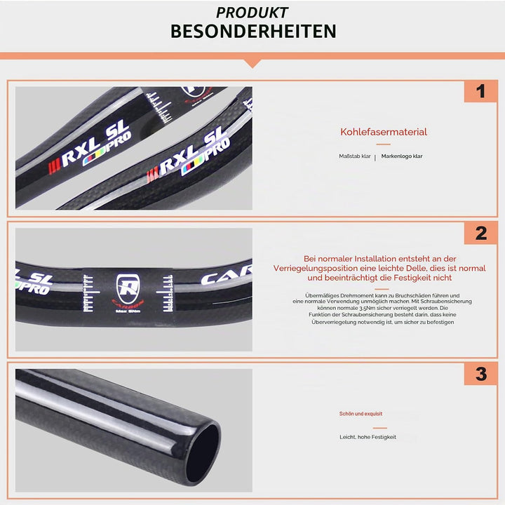 fahrradlenker carbon mtb,RXL SL riser bar carbon 31.8 * 680mm | mountainbike lenker Ergonomische Hoc