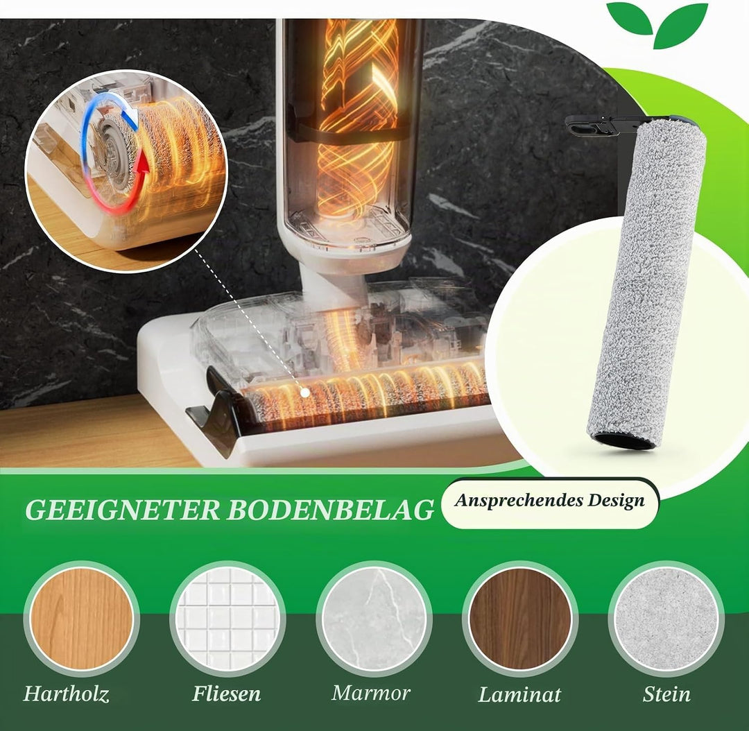 2 Bürstenrollen 4 Filter Ersatzteile für Tineco Floor One Stretch S6/S6 Stretch Lite/Switch S7 Stret