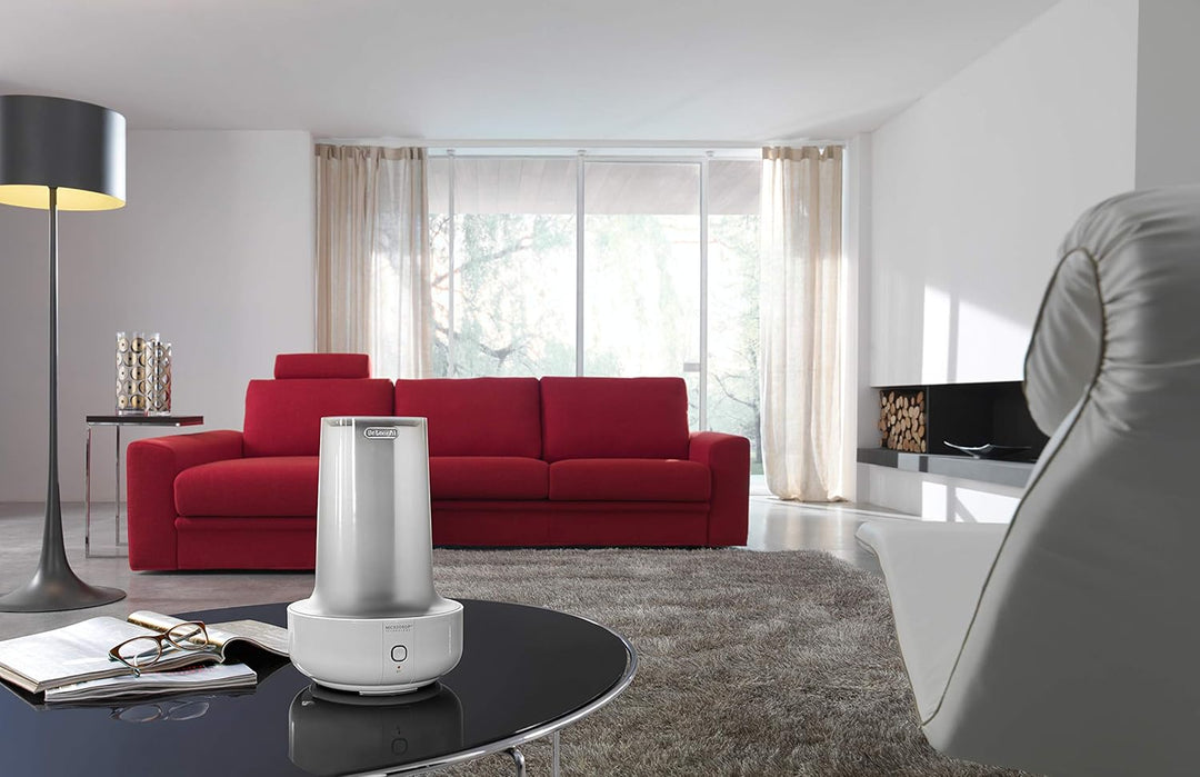 De'Longhi Luftbefeuchter UHX17, weiss/grau, Aromatherapie, 200 Watt