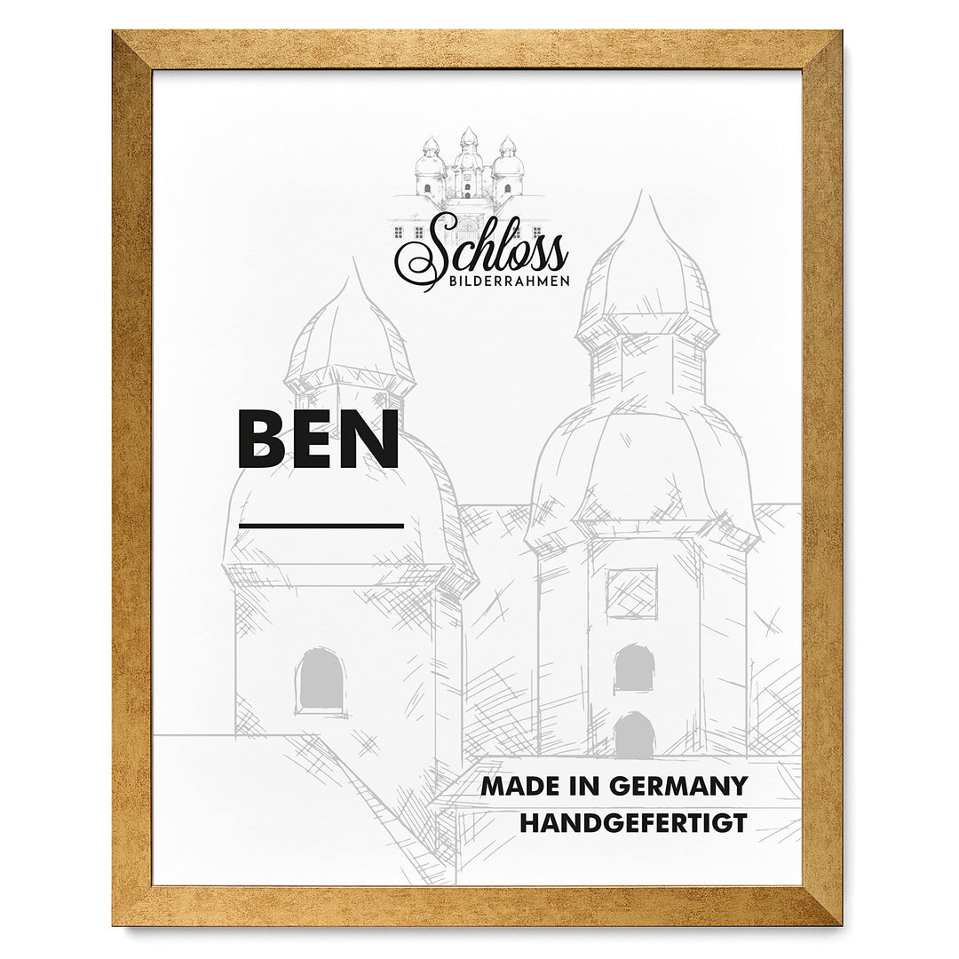 Schloss BILDERRAHMEN Ben 50x70 cm, Dekor Gold Vintage 50x70 cm Gold Vintage, 50x70 cm Gold Vintage