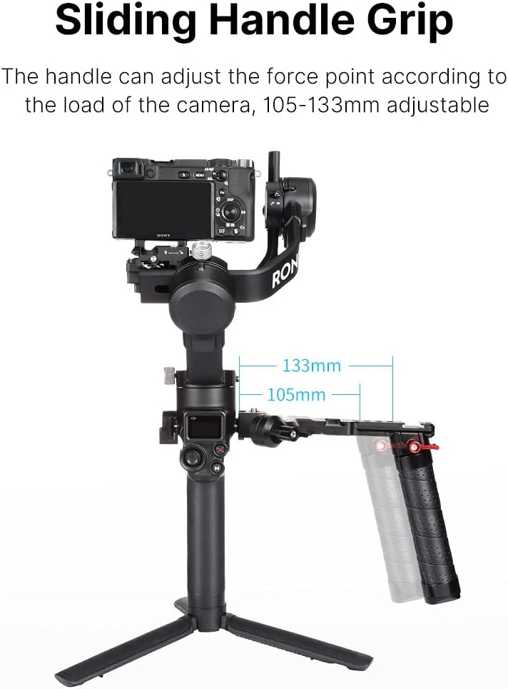 Fututech Klappbarer Griff, Verschiedene Formen, für DJI Ronin SC 2 RS2 RS3 RS3 Pro Handgriff, tragba